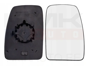 Стекло наружного зеркала заднего вида, правое верхнее, с подогревом Master/Movano 2010-