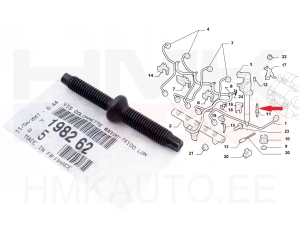 Suuttimen kiinnityspultti OEM Citroen/Peugeot 2,0/2,2HDI