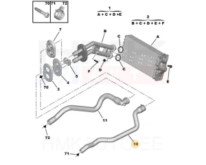 Jahutusvedeliku lõdvik OEM Citroen/Peugeot