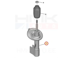 Amortisaator eesmine vasak OEM Peugeot 5008