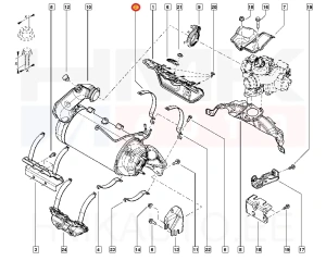 Katalysaattorin kiinnike OEM Renault 1,5dCi