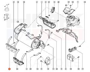 Katalysaattorin kannatin OEM Renault 1,5dCi