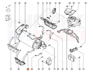 Katalüsaatori klamber OEM Renault 1,5dCi