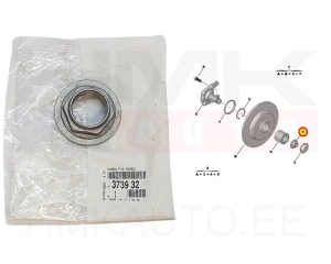 Écrou de fixation moyeu de roue arrière OEM Citroen C3,C4,Berlingo/Peugeot 207,307,Partner