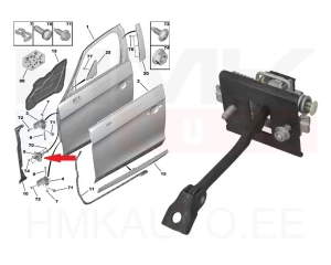 Oven pidin, etuovi OEM Citroen DS5