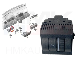 Dashboard lighting adjustment switch OEM VW T5