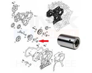 Jakohammaspyörän holkki OEM Renault 2,2-2,5DCI