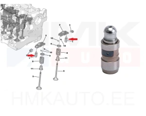 Hüdrotõukur Citroen/Peugeot 2,0HDI / 2,2HDI   DW10/DW12
