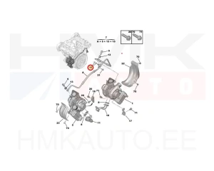 Joint, entrée d'huile (compresseur) OEM Citroen/Peugeot