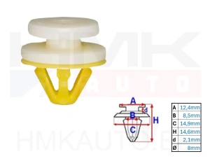 Фиксатор обшивки Renault 8mm (1шт.)