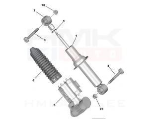 Пыльник амортизатора, задний левый OEM Citroen C5 / Peugeot 407
