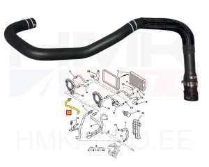 Coolant hose OEM Jumper/Boxer 2,2HDi 2012- Euro5