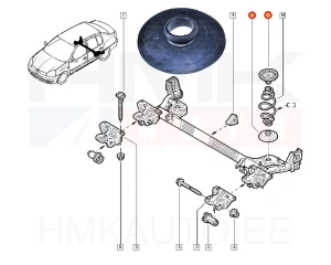 Проставка пружины , задняя OEM Clio II