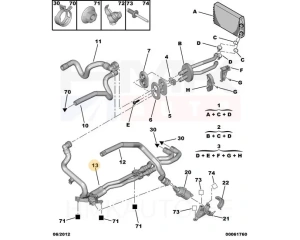 Jäähdytysletkut OEM Citroen/Peugeot