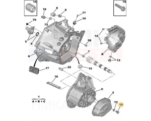 Масляная пробка КПП OEM Citroen/Peugeot