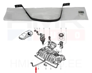 Bande de retenue, réservoir de carburant OEM Renault Laguna I (courte)