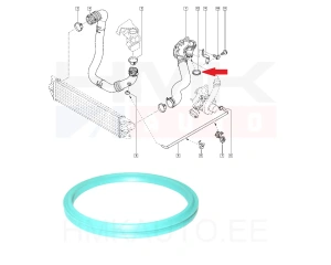 Bague d'étanchéité, gaine de suralimentation OEM Renault Master 2,5dCi