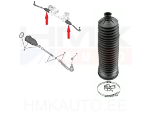 Steering rack boot Citroen/Peugeot