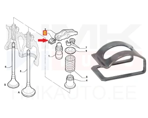 Nookuri klamber OEM Jumper/Boxer 2,0-2,2HDi DW10-DW12 mootorid