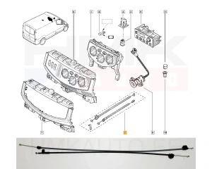 Soojendusploki trosside komplekt OEM Renault Trafic II 2009-