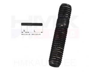 Goujon fileté  Renault / PSA / Fiat / Iveco M8x1,25-16/25