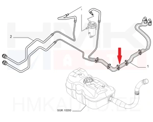 Трубки топлива OEM Fiat Ducato 2006- 2,3JTD Euro4