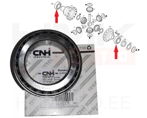 Essieu arrière roulement de différentiel OEM Iveco