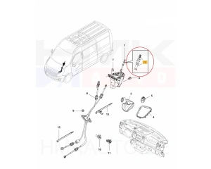 Douille de blocage de marche arrière OEM Renault Master 2010-