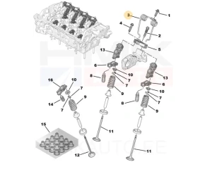 Klapitõusu vedru PSA 1,6VTI EP6