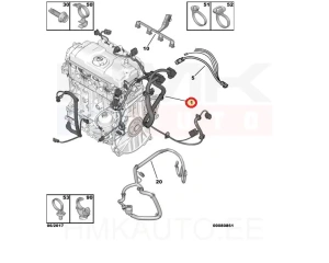 Проводки двигателя OEM Citroen/Peugeot TU1/TU3 Euro5