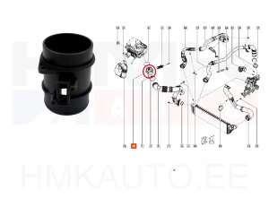 Air flow meter housing OEM Renault Master 2014-