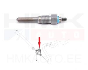 Hehkutulppa, sähko-esilämmitin vesitilaan Renault Trafic III 1,6DCI/Master 2,3DCI