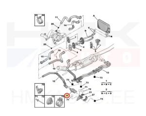 Дополнительный насос, электрический OEM Citroen/Peugeot
