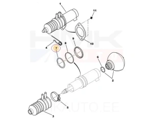 Tagumise vedrusilindri tihend OEM Citroen