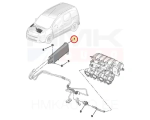 Absorbeur de vapeurs d'essence OEM Berlingo/Partner