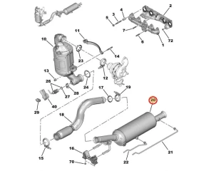 Tahmafilter(DPF/FAP) OEM Peugeot 508 1,6HDI