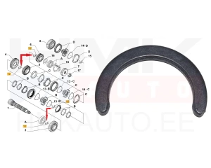 Gearbox half washer OEM Citroen/Peugeot