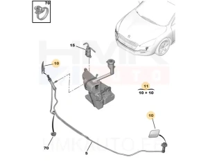 Tulepesuri katete komplekt OEM Peugeot 508 RXH