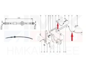 Pidurivoolik tagumine Renault Master 2010-  (RWD topeltratas)