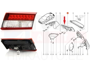 Tagatuli parem sisemine OEM Renault Laguna III
