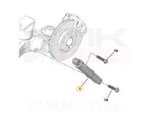 Амортизатор задний OEM Jumpy/Expert 2016-