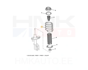 Keerdvedru eesmine OEM Peugeot 308