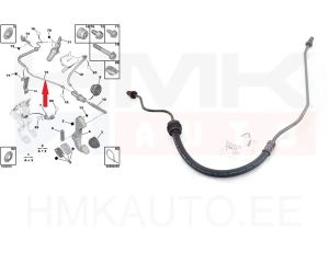 Sidurisilindri toru OEM Citroen C4 / Peugeot 307 308