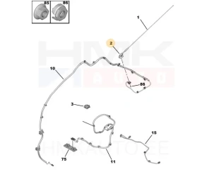 Embase d'antenne OEM Peugeot/Citroen