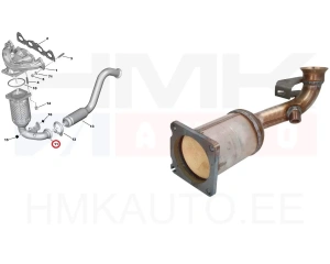 Катализатор Citroen/Peugeot