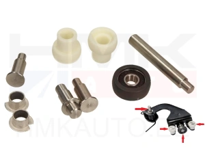 Kit de réparation de galet de porte coulissante, centre(gauche/droite) Jumpy/Expert 2007-