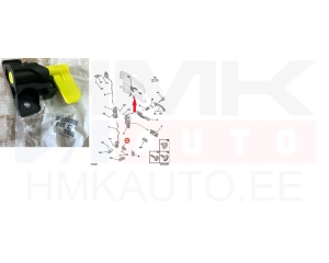 Ukselukusti tagauksele alumine vasak OEM Partner/Berlingo 2008-