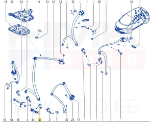 Boucle ceinture de sécurité arrière OEM Renault Scenic IV, Espace V