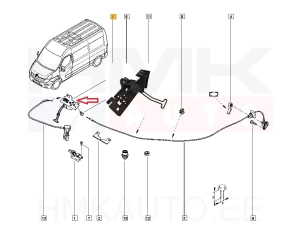 Kapoti tuulelukk OEM Renault Master 2014-