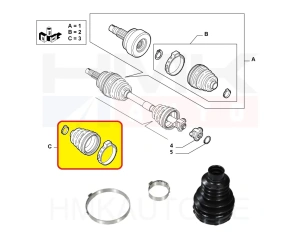 Пыльник шруса внутренний Fiat 500